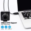 ELP 8MP Webcam With Fixed Focus 4/6/8/12mm CS Lens IMX179 Camera Industrial Full HD Mini PC Camera for Windows,Linux,Mac 4