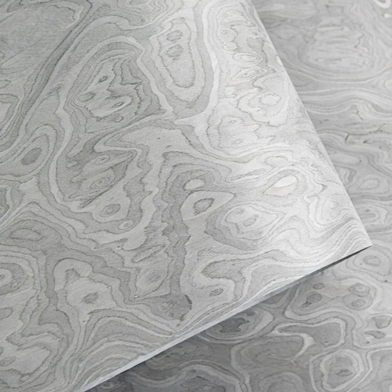 250X58cm 알피 벌 우드 베니어 블루 그레이 색상 예술적 특징 벽 인테리어 디자인 가구 캐비닛 장식 패널 베니어