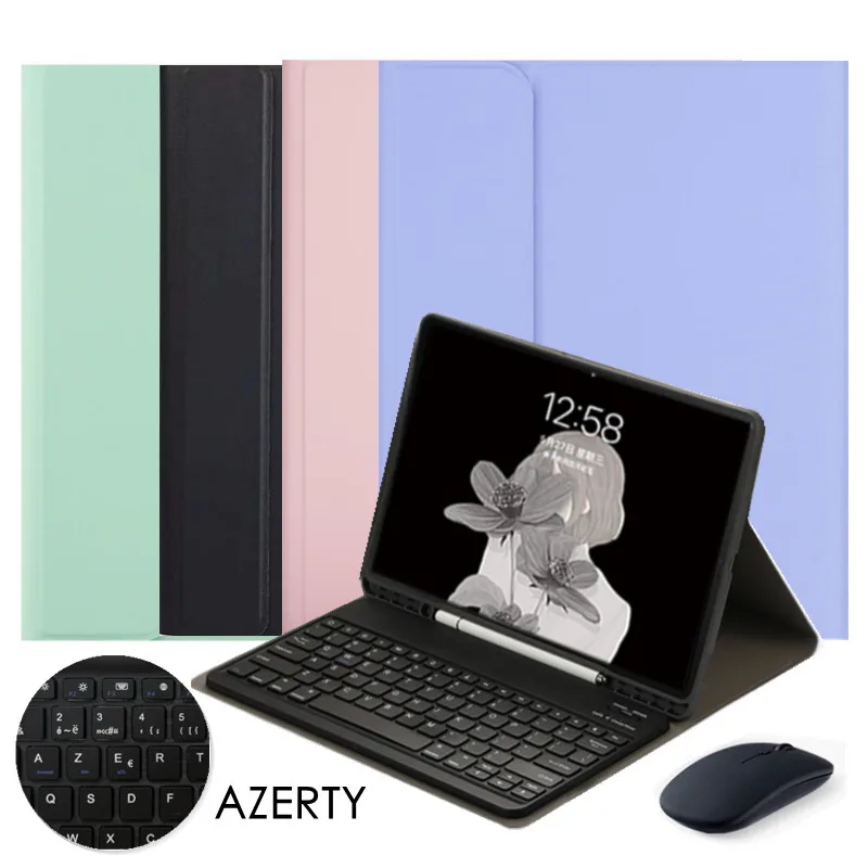 Estojo de Teclado para Ipad Gen Claier Azerty Russo Espanhol Coque Capa para Ipad ar 9.7 Case 2023 2023 A1893