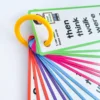 Lachilly English 220 Sight Words Flashcards for Kid Preschool Children Kindergarten Toddler  Learn To Read Phonics Learning Card 4