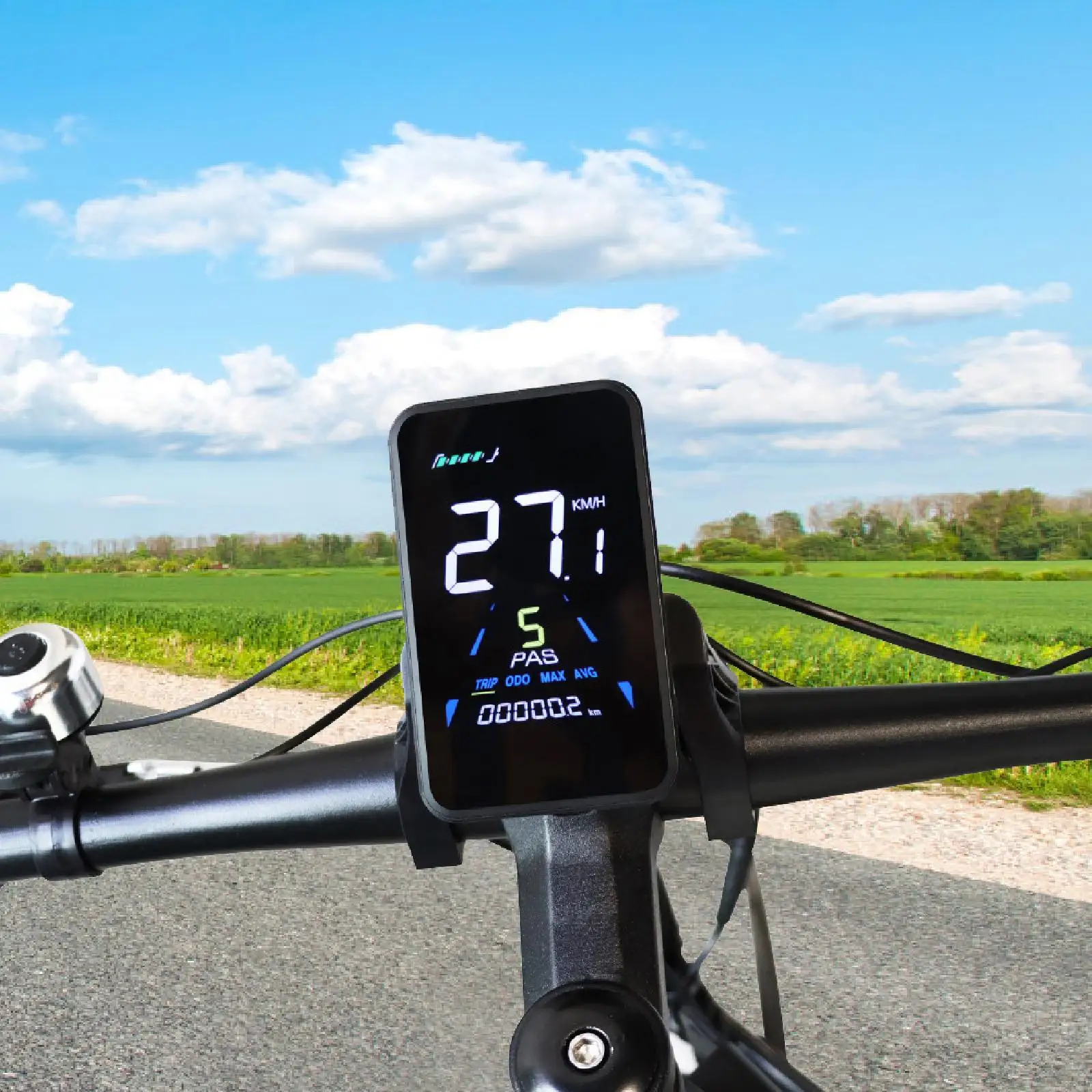 Electric Bike LCD Display Outdoor Control Panel Cyclocomputer E Bikes Speedometer Lightweight Cycling Computer