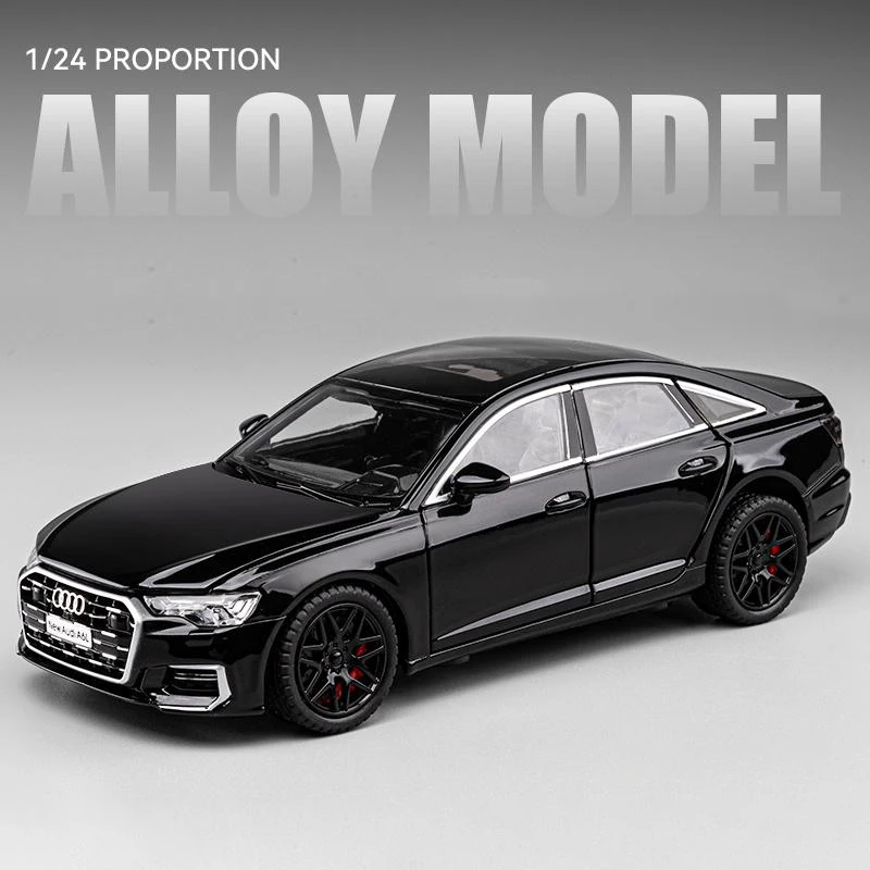 New 1:24 Audi A6 Alloy Diecasts & Toy Vehicles Metal Toy Car Model Sound and light Collection Kids Toy 3