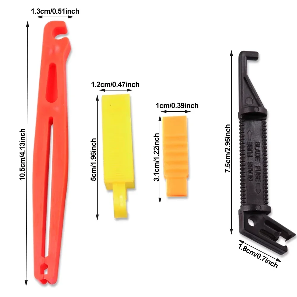 Universal Blade Fuse Puller Automobile Fuse-Clip Tool Extractor Removal Security Accessories for Car Fuses Holder 4Pcs/Set