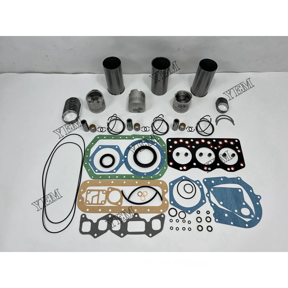 

For Isuzu Forklift Excavator Machinery Engine 3AD1 Cylinder Overhaul Liner Kit With Piston Ring Full Gasket Set Bearings .