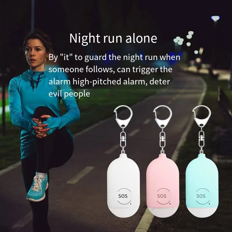 SOS Lightning Alert &middot; Female Bodyguard. Sound and light dual frequency anti-wolf alarm &middot;360&deg; deterrence