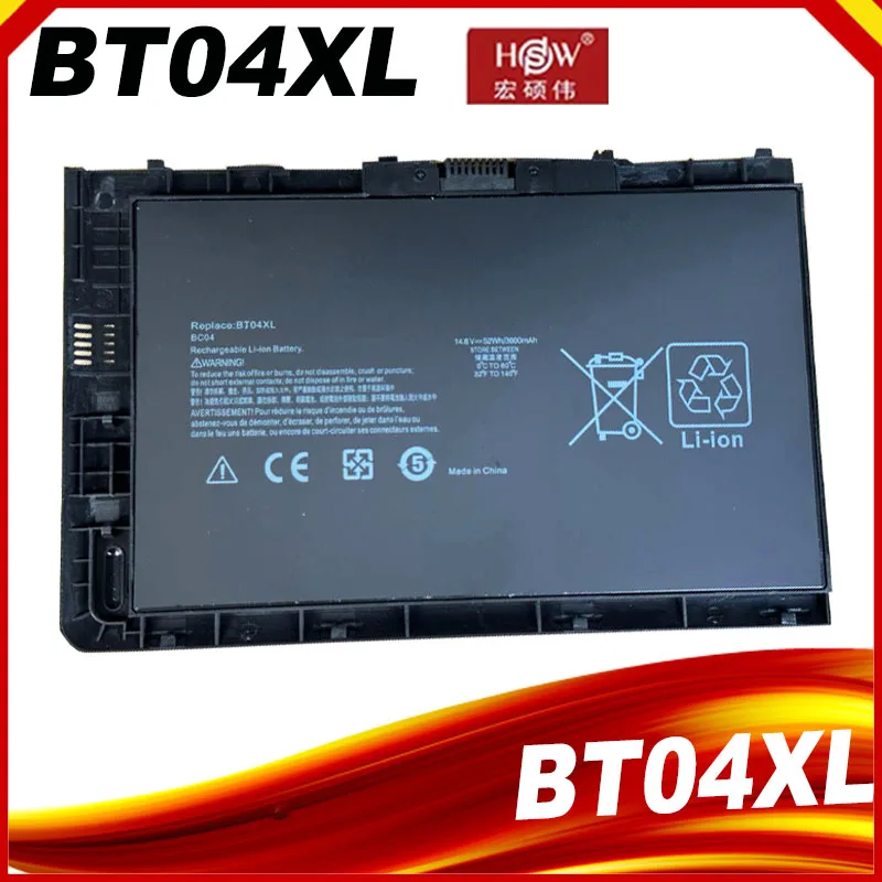 

Аккумулятор BT04XL для ноутбука, 52 Втч, для HP Elitebook Folio 9470M 9480M 687945-001 BT04052XL-PL, литий-ионная аккумуляторная батарея