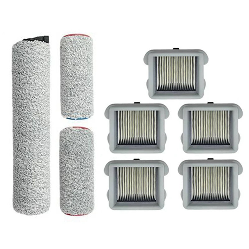 Promotion!8Pcs/Set Cordless Vacuum Cleaner Filter Elements Roller Brush Kit For Roborock U10 Wireless Floor Sweeping Machine |