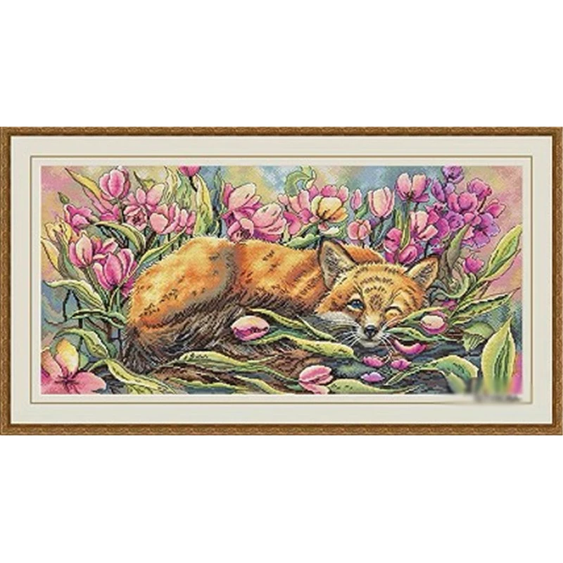 

ZZ6388 Home Fun Cross Stitch Kits Package Greeting Needlework Counted Kits New Style Joy Sunday Kits Embroidery Cross-stitch Set