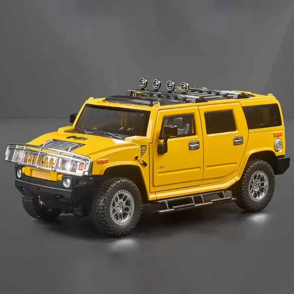 1:18 Hummer H2 Models Toys Miniature Cars Alloy Diecast with Light
