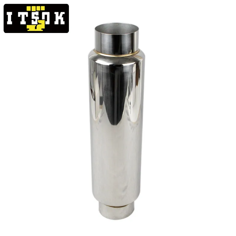 Embout échappement Universel Acier Inox - 3 Tailles (51/63/76 Mm) - Pour Voiture, Moto, Style Sport - Améliore Puissance Et Son