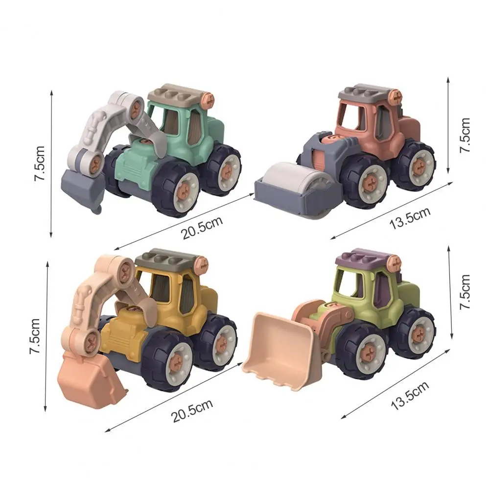 Construction Toy Engineering Car Fire Truck Screw Build and Take Apart Great for Kids Boys Educational Toy DIY Kids Craft car toys building block toys craft toys