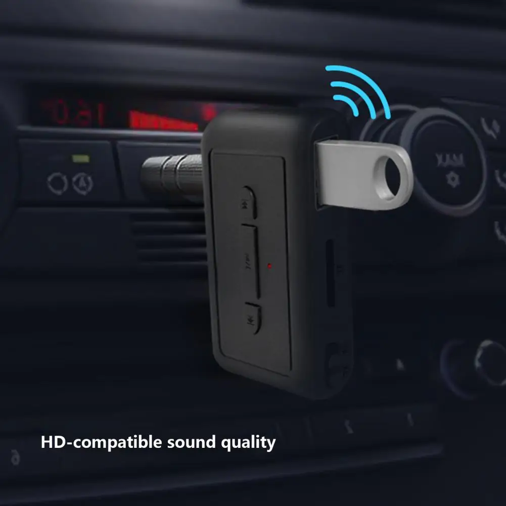 

Прочный Удобный черный Bluetooth-приемник 5,3 3,5 мм AUX-приемник офисный аксессуар