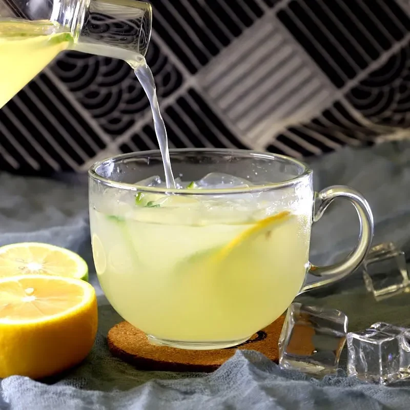 Description Picture 4 of itemAmber Heat-resistant Glass Coffee Tea Mug Drinks Dessert Breakfast Milk Cup Glass Mugs Handle Drinkware