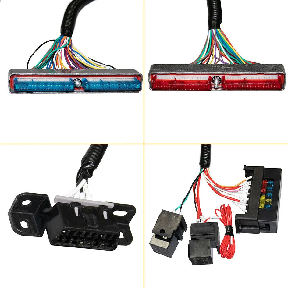 4L60E DBC LS Standalone Engine Wiring Harness 8pcs EV1 to EV6 Adapter fuel injector wiring harness For 1997-2006 GM LS1 Vortec Swap Engine 4.8 5.3 6.0L