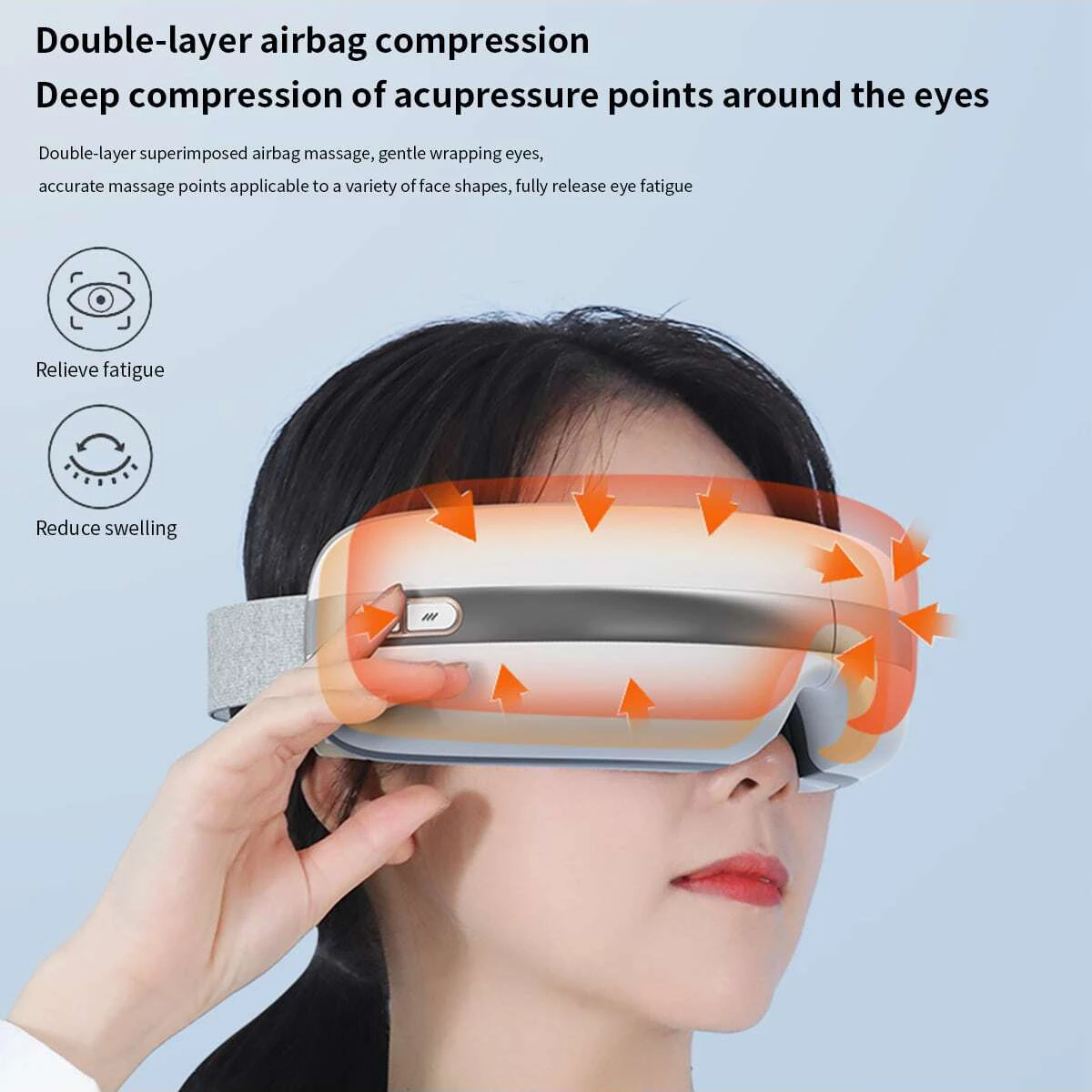 

Eye Massager Gifts for Women Heated and Compression Eye Massage Mask for Relax Eye Strain Dry Eyes and Improve Sleep