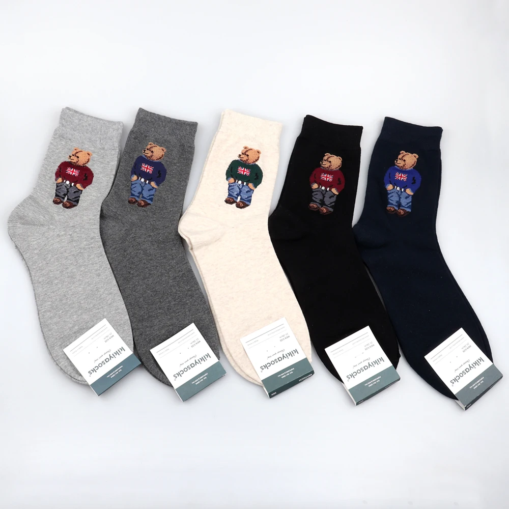 Calcetines de algodón para monopatín  Calcetines Hombre Oso-Dibujos  Animados-Aliexpress