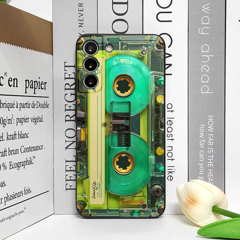 Vintage Cassette Tape Design Shockproof Phone Case - Soft, Creative Cover