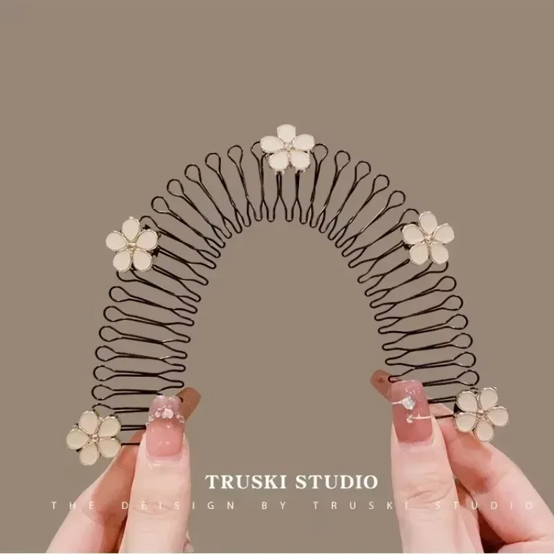 Baby Girls Korean Pearl Broken Hair Pins Finish Long Hair Comb Clip for Kids Headband Children Hairpins Headwear Accessories