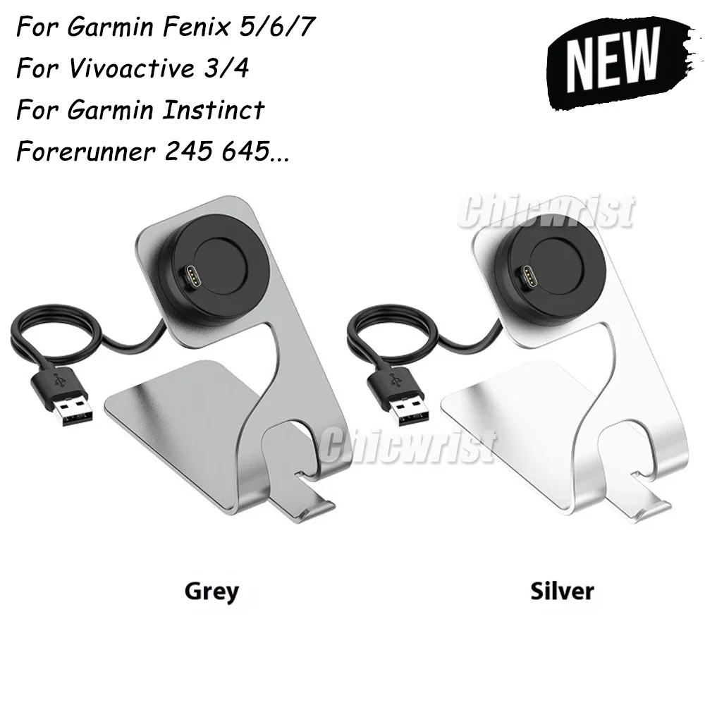 Charger Stand for Garmin Venu 3S Fenix 7X Pro 6 6X 6s Charging/ Vivoactive 3 4 4S Cable Dock Cord for Fenix 5 5X Plus/ Instinct2 apple watch charger stand apple watch charging bracket galaxy watch charger stand watch charging adapter