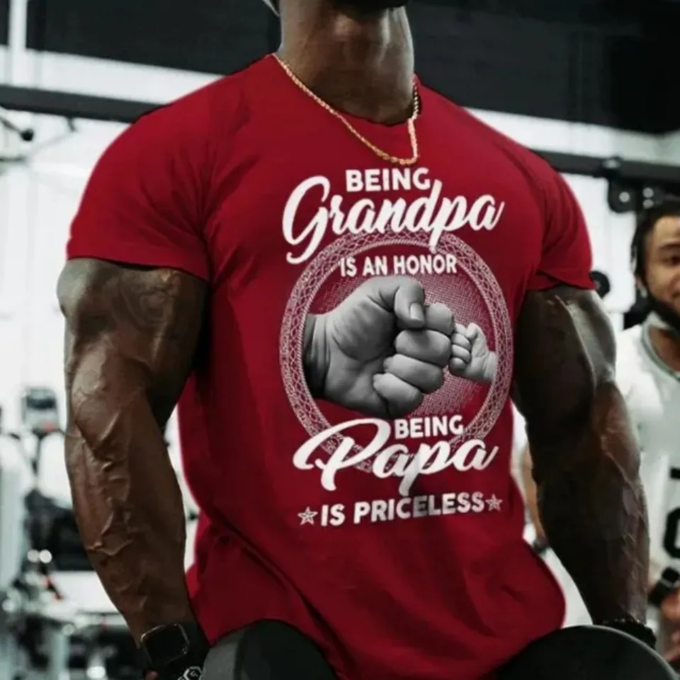 

Vintage Parenting T-shirts For Men Letter Print Top Graphic Shirt Oversized Casual Short Sleeve Fashion Men Clothing Streetwear