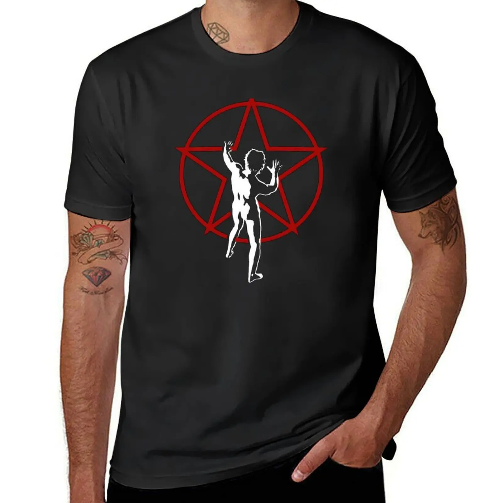 

star the red T-Shirt tops tees vintage Men's clothing