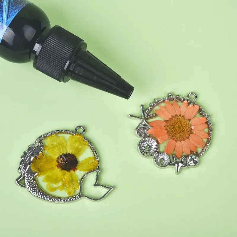 S6ac1fa6b627241b6b18972d9cf01f5abU 30/100/200g UV Epoxy Resin Hard Glue Ultraviolet Curing For DIY Jewelry Making Quick Drying High Hardness Glue And UV Lamp