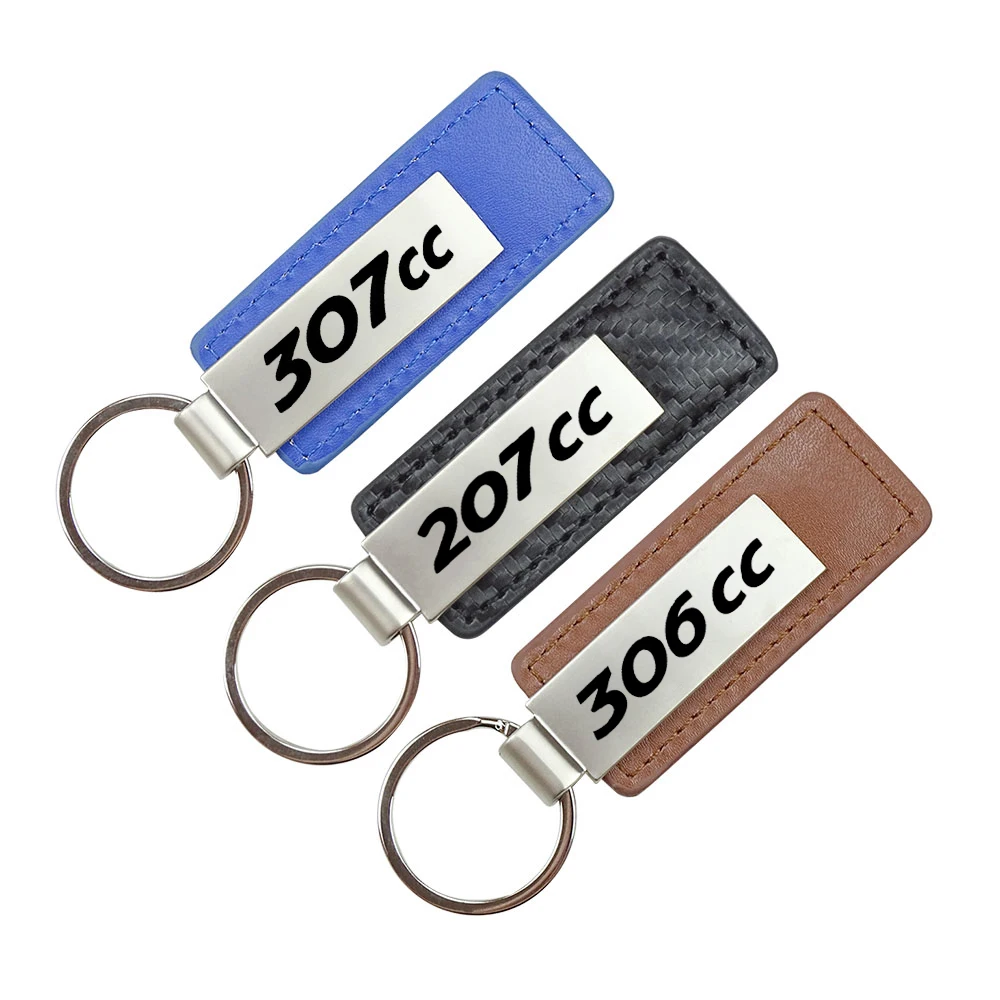 Car Key Chain Car Styling Car Emblem Key Chain For Peugeot 206CC 207CC 208CC 306CC 307CC 308CC GTI GT Line Sport Key Rings Auto Accessories car key chain