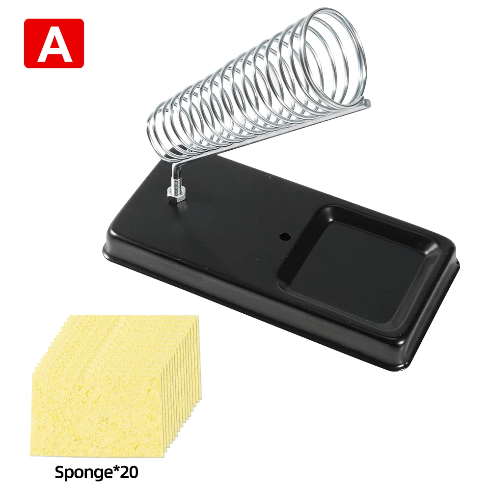 Soldering Iron Holder Set with Tip Cleaning Sponge Multifunctional Heat-Resistant Welding Stand soldering stations Welding Equipment