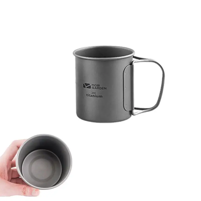 

Titanium Coffee Mug Titanium Mug Backpacking Portable Camping Cup Lightweight Heat Resistant Coffee Mug Tea Cup For Hiking