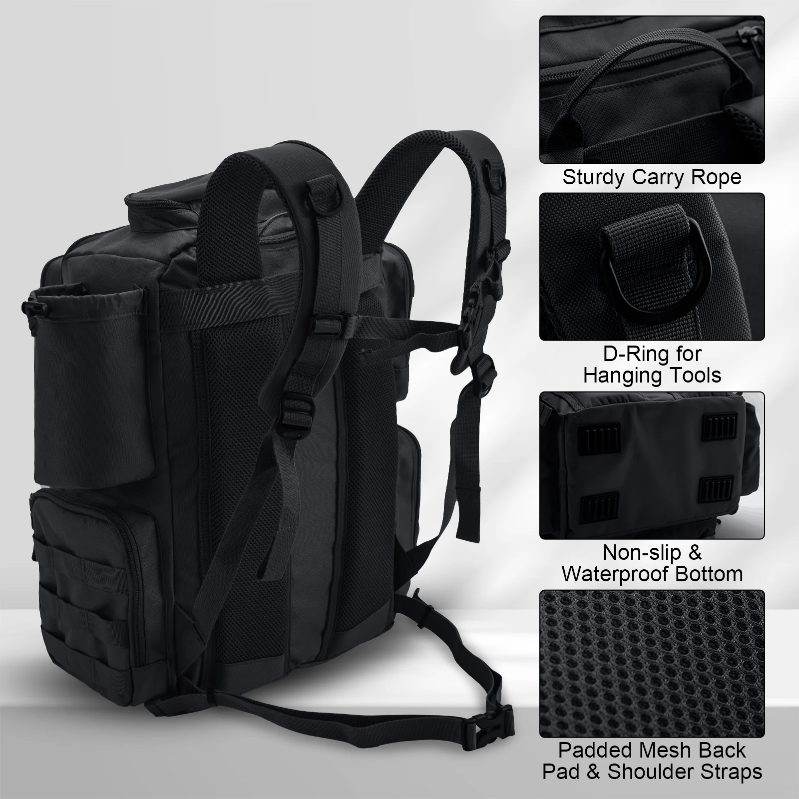 Goture 600D Oxford Cloth Outdoor Multifunctional Tactical Backpack Travel Mountaineering Explore Bag Fishing Storage Backpack