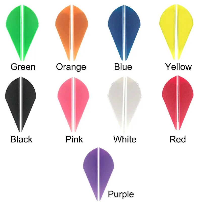 

50PCS 2Inch Plastic Arrow Vanes Rubber Feather For Archery Arrow DIY Hunting