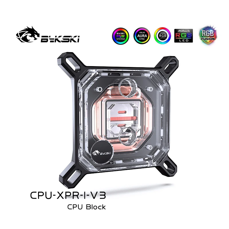 Bykski Cpu Block Use para Intel Lga115x 1200 1700 2011 Amd Ryzen X470 X570 Radiador Refrigerador de Água Cpu-xpr-c-m Cpu-xpr-c-i - Imagem 4