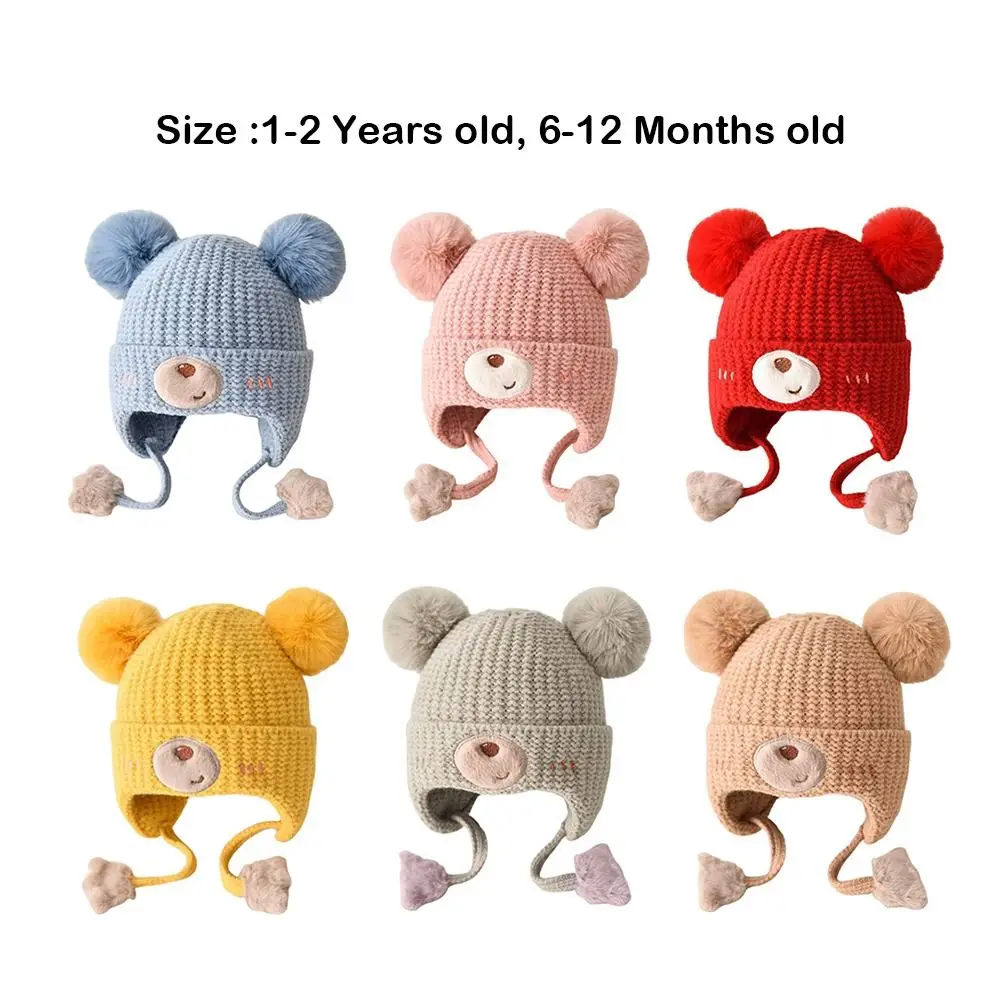 Cotton Winter Baby Beanie Hat for Kids Ear Protection