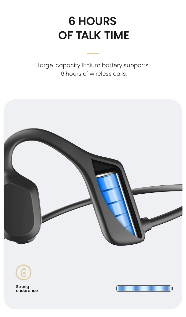 EASYBUDS Handsfree Bluetooth Air Bone Conduction Earp With Noise Cancelling Boom Microphone Business Open Ear_voghion.com