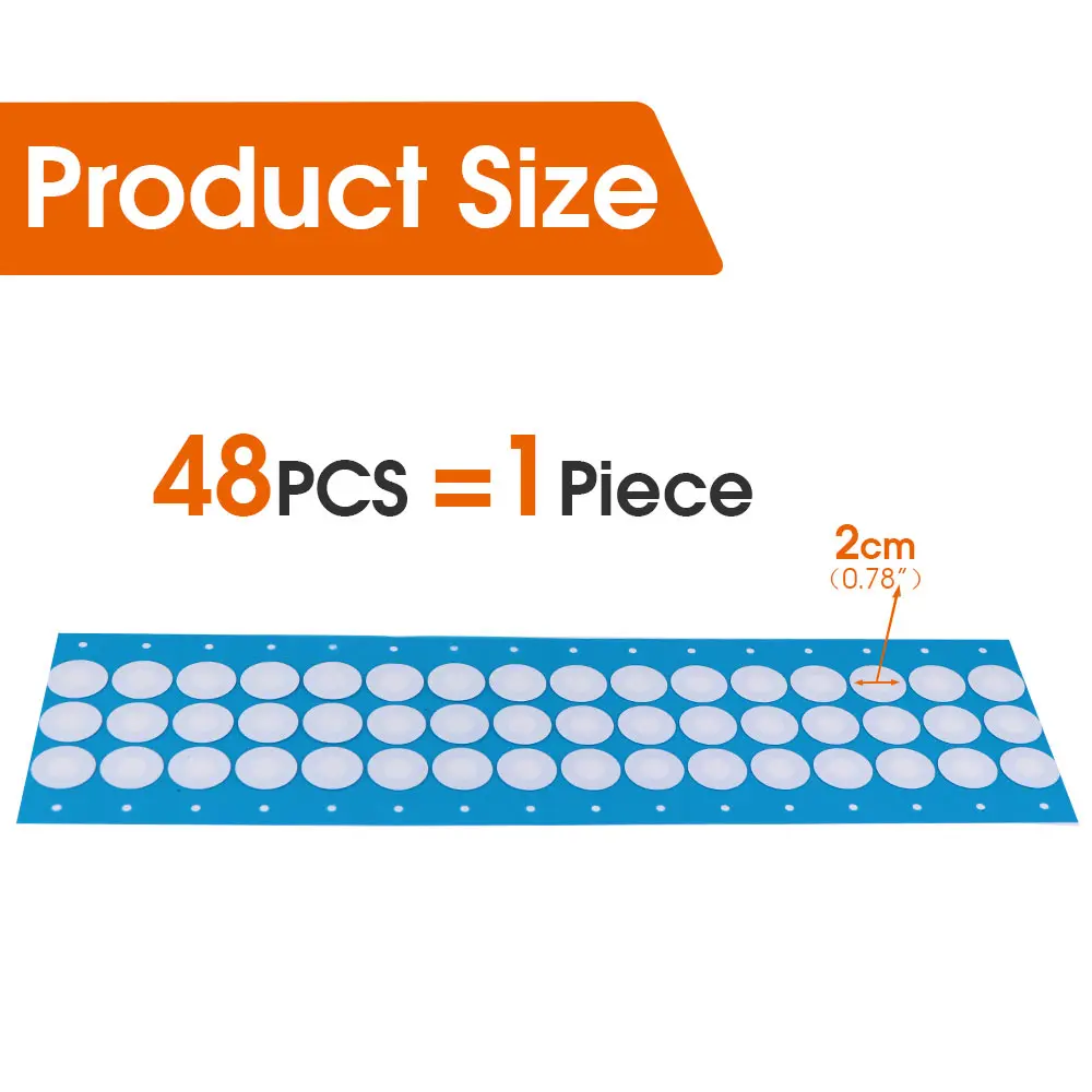 ID-20mm Synthetic Filter Adhesive Sticker Breathable Membrane for mushroom cultivation filter paper 48/96PCS