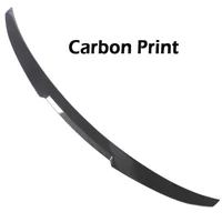 Rear Bumper Spoiler Lip Carbon Fiber MP M4 PSM Style Roof Trunk Wing Tail For BMW 2 Series F22 F23 F87 2014 -2021 Gloss Black 4