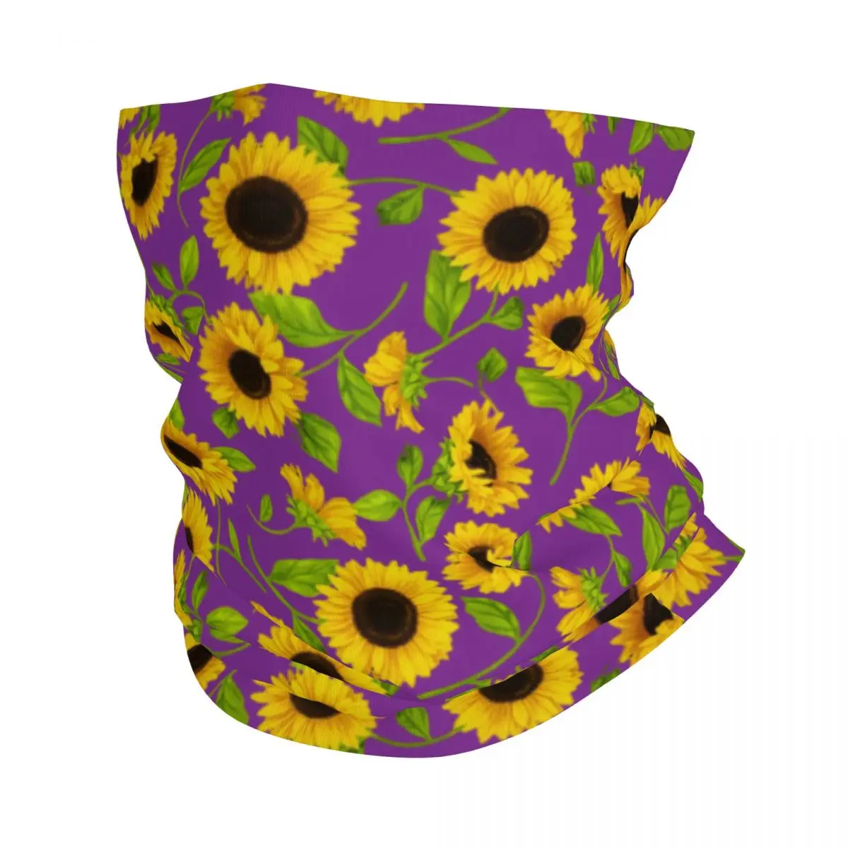 

Sunflower Neck Gaiter Women Men UV Face Shield Winter Flowers Floral Bandana Scarf for Hiking