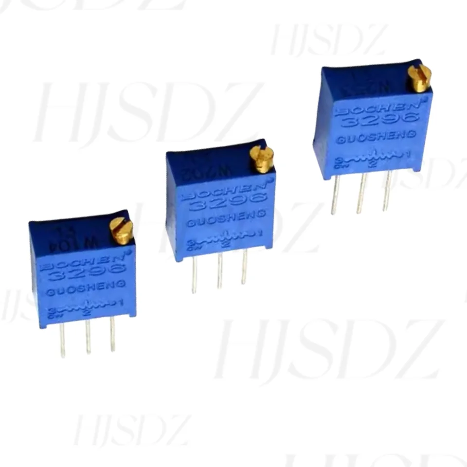 10PCS 3296 potentiometer Kit High Precision 3296W Variable Resistor 100R -1M 200R 500R 1k 2k 5K 10K 20K 50K 100K 200k 500k