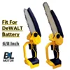 Brushless Chainsaw 8 Inch / 6 Inch Electric Cordless Chain Saw Pruning Wood Cutting Power Tools For DeWALT 18V Battery 1