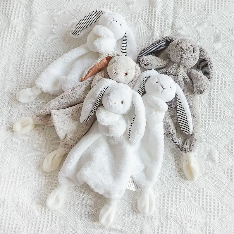 Cute Bunny Security Blanket for Baby Lovely Stuffed Animal Toys