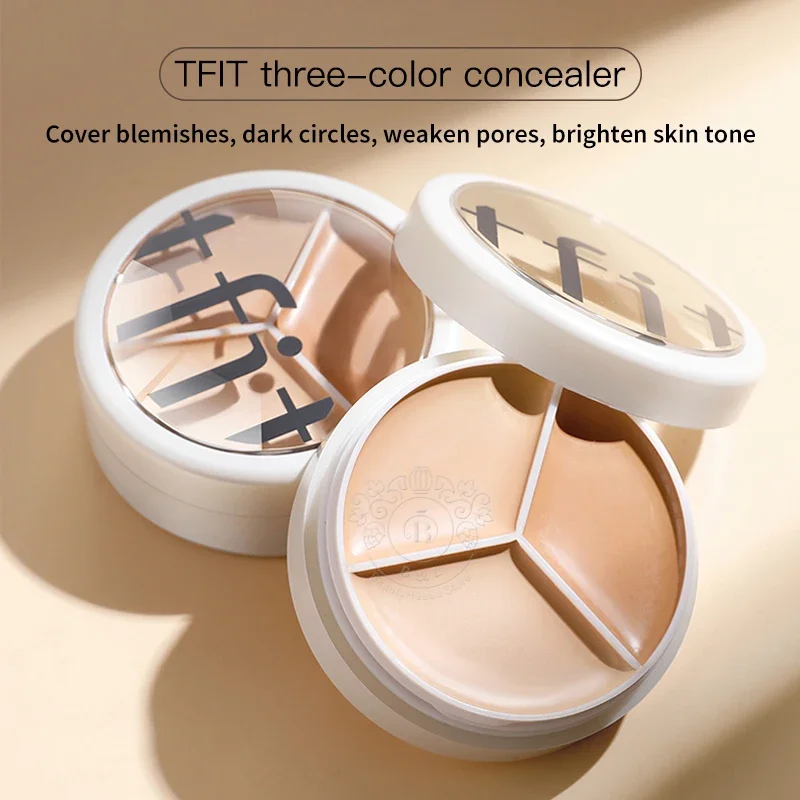 Korea Cosmetics TFIT 3-color Concealer Palette Professional Makeup Conceal Cream for Face Eye Contour Dark Circles Corrector 3g