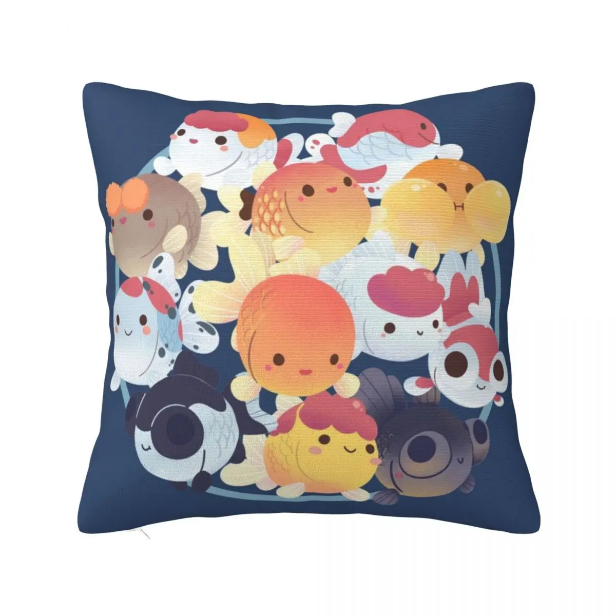 

Troubling of Goldfish Throw Pillow Cushion Cover Pillow Decor Sitting Cushion