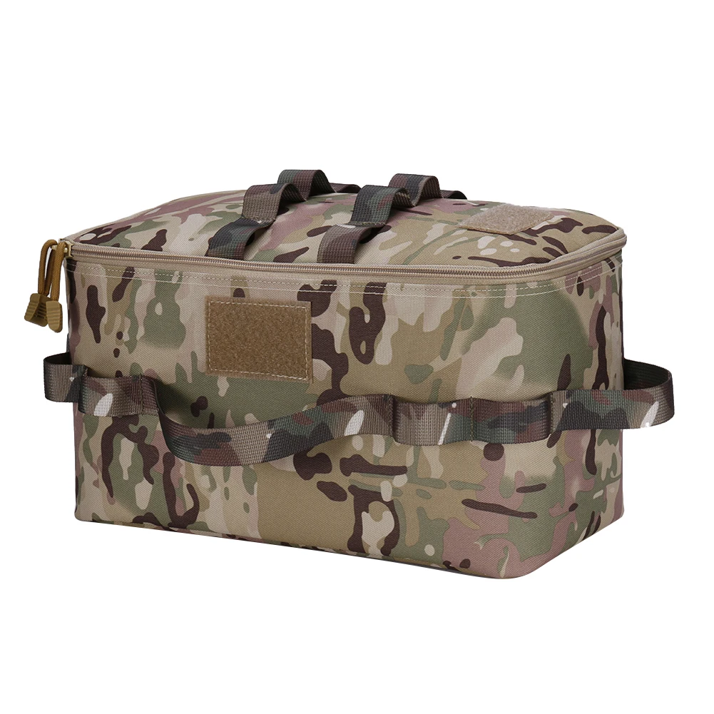 Outdoor Tool Kit Bag Wear-resistant Cookware Organizer 600D Oxford Large Capacity Multifunction for Travel Hiking for Picnic BBQ