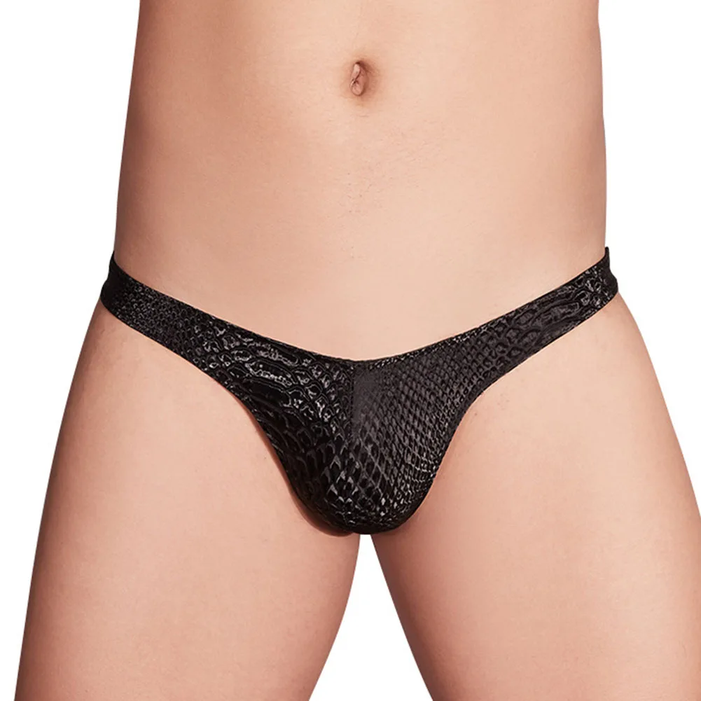 

Sexy Mens Printed Briefs Panties Low Rise Thongs Underwear Sensual Bikini Slimming Elastic Erotic Lingerie Party Night Clubwear