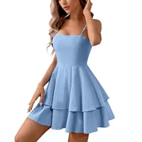 American hot sweetheart dresses for women short dresses New Popular Cake Skirt Backless Bow Suspender Dress sexy party dresses