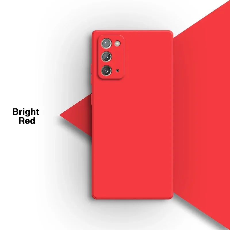 Stylish Square Soft Silicone Phone Case - High-Quality Solid Color Back Cover