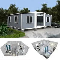 Maison conteneur personnalisable de 40 pieds, préfabriquée, 3 chambres, petite maison avec cuisine et salle de bain amovibles 5