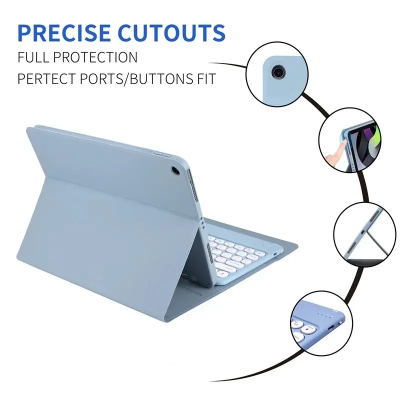 Compact Magnetic Keyboard Case with Mouse