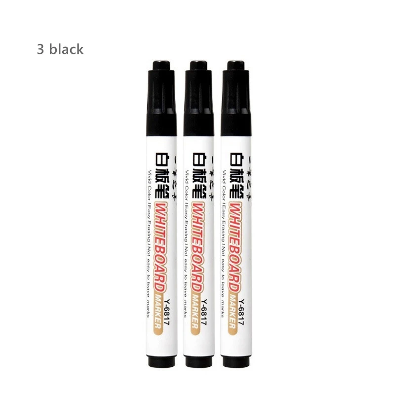 5pcs 3 Color Whiteboard Pen Set Erasable Marker Pen for White