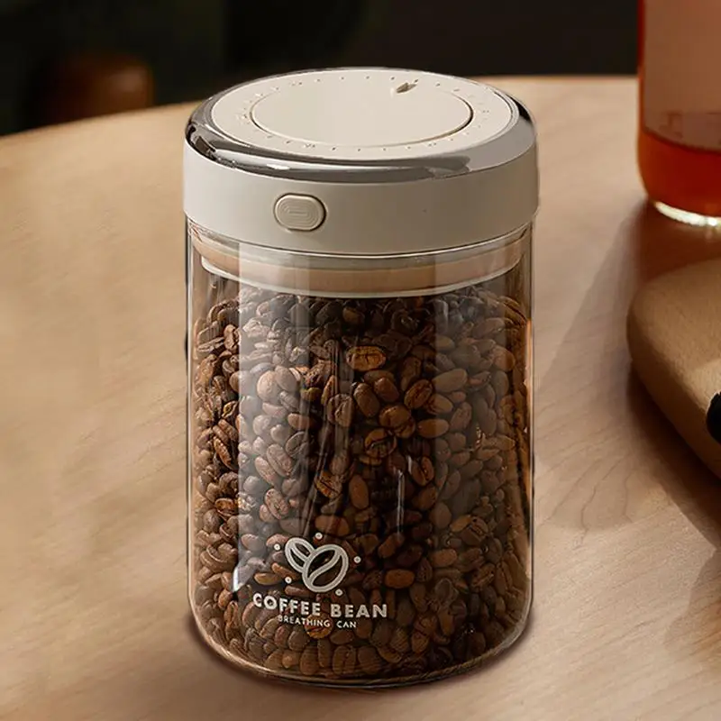 Airtight Glass Coffee Bean Storage Canister